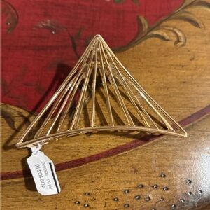 Free People Gold Claw Clip NWT